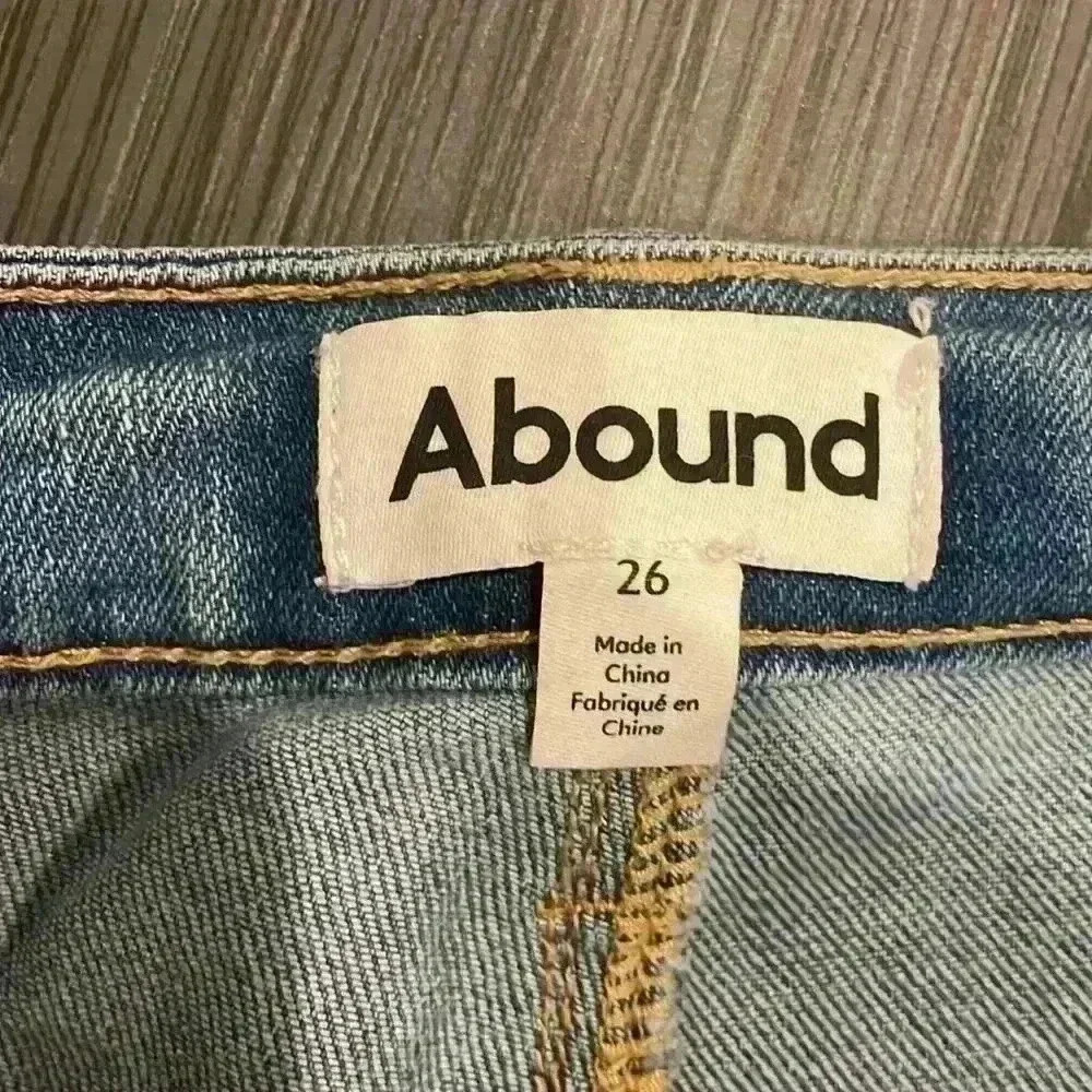 Abound Women's Blue Light Wash High Rise Zip Fly Skinny Denim Jeans Size 26 - Picture 4 of 10